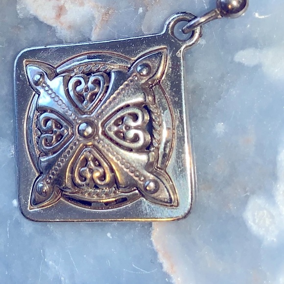 Brighton Paseo Diamond Shaped Cross Necklace and Earrings Demi Parure Set - Picture 2 of 7